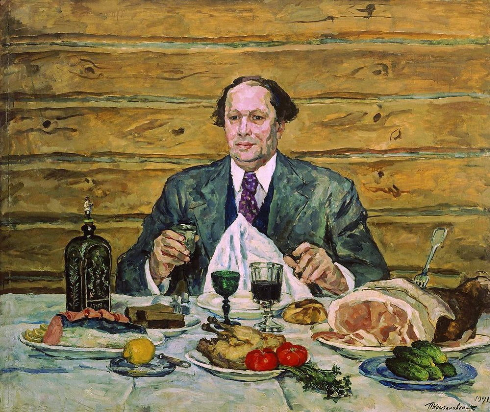 05_P_P_Konchalovskiy_A_N_Tolstoy_v_gostyakh_u_khudozhnika_1941